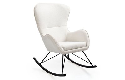 Кресло-качалка LIBERTO 3 белый/черный 74154*001 фото