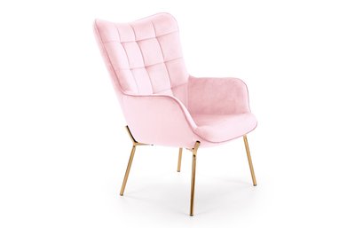 Крісло CASTEL 2 світло-рожевий/золотий 61915*003 фото