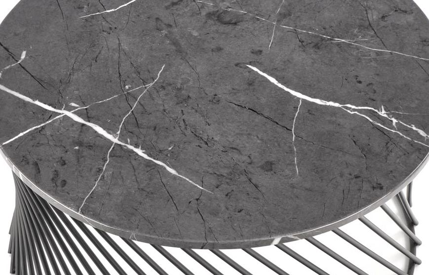 Стол журнальный MINERWA серый мрамор/черный 69193*001 фото