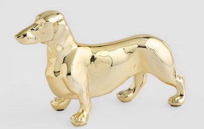 Декоративна фігурка DASCHUND GOLD H14 (11039882302) золото 11039882302 фото