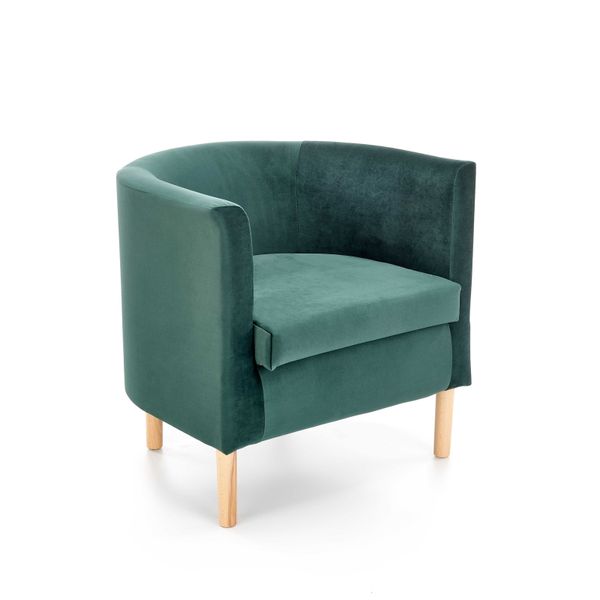 Кресло CLUBBY 2 темно-зеленый/натуральный 72534*001 фото