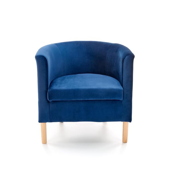 Кресло CLUBBY 2 темно-синий/натуральный 72534*003 фото
