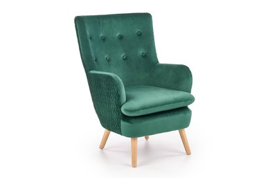Кресло RAVEL темно-зеленый/натуральный 65768*001 фото