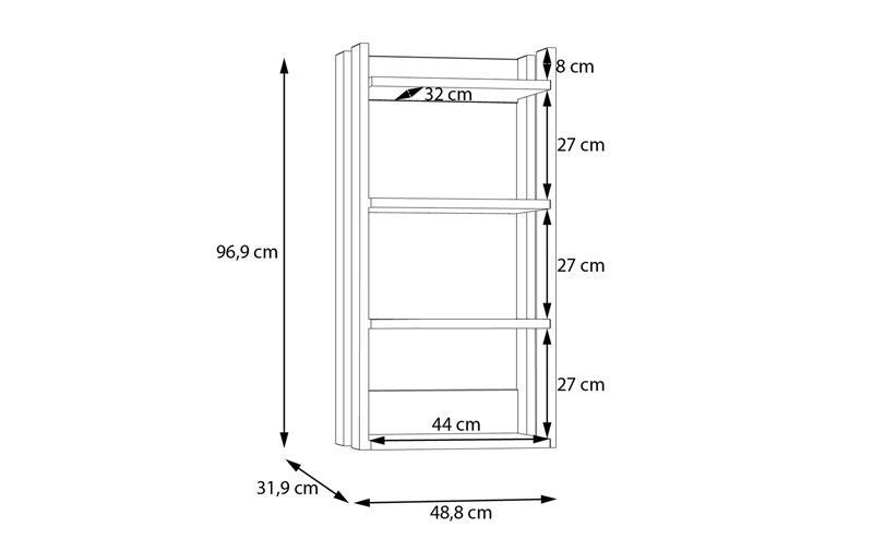 Полиця COXIM CXMH211 дуб маувелла 81476*001 фото