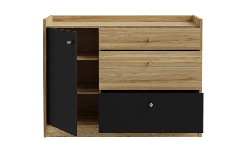 Комод COXIM CXMK221L дуб маувелла-чорний 81474*001 фото