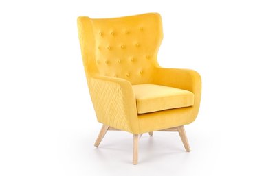 Кресло MARVEL желтый/натуральный 65769*009 фото