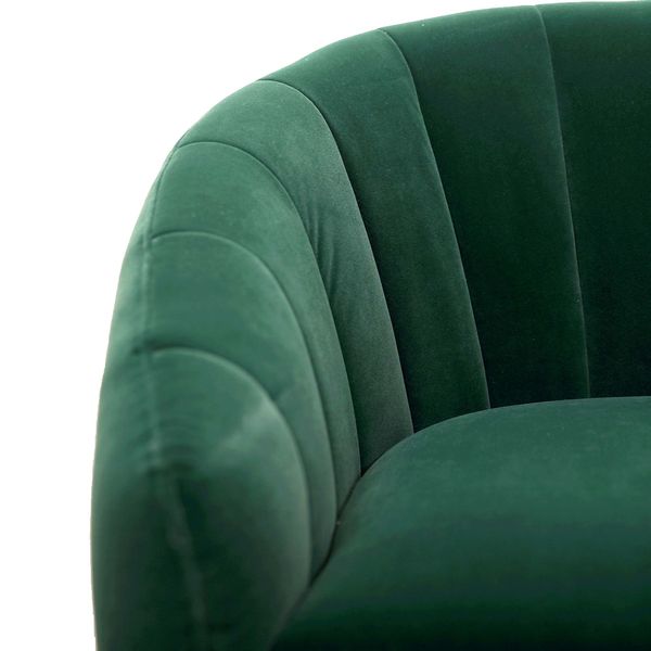 Крісло BRITNEY темно-зелений/чорний/золотий 72529*001 фото
