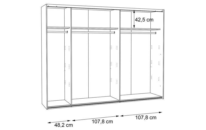 Шкаф-купе CLIF RCQS12411 старое дерево винтаж- бетон темно-серый 80019*001 фото