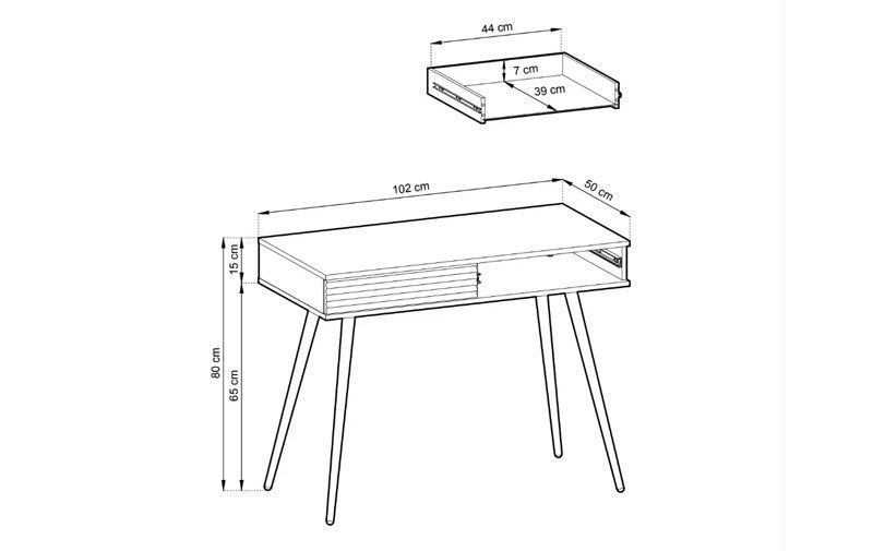 Стол туалетный ORO MDF T102 бежевый-золото 81863*005 фото