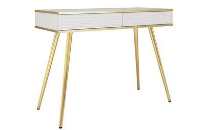 Стіл туалетний ORO MDF T102 білий-золото 81863*001 фото