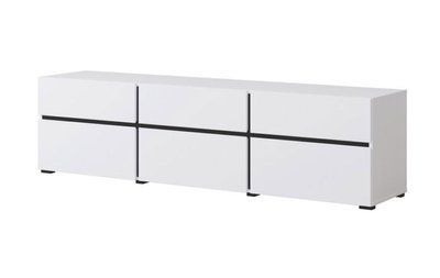 Тумба ТВ CROSS 249WMY41 білий-чорний 80929*001 фото