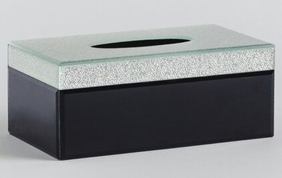 Коробка для серветок MODESO чорний-срібло 71292-SRE-CHUSN фото