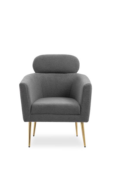 Кресло MELISA серый/золотой 72527*003 фото