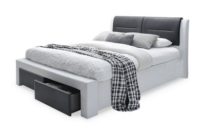 Ліжко CASSANDRA S 160 чорний/білий 37404*001 фото