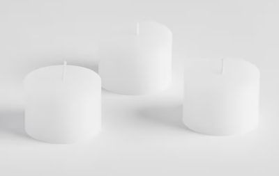 Ароматичні свічки PILLARRO (комплект) білий 75295-BIA-M-KPLŚW фото