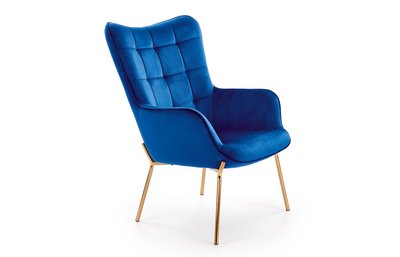 Кресло CASTEL 2 темно-синий/золотой 61915*005 фото