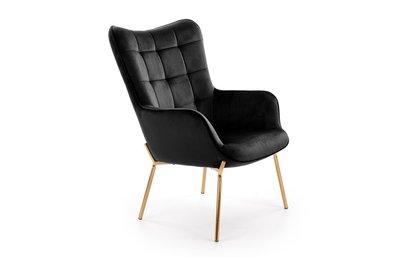 Кресло CASTEL 2 черный/золотой 61915*007 фото